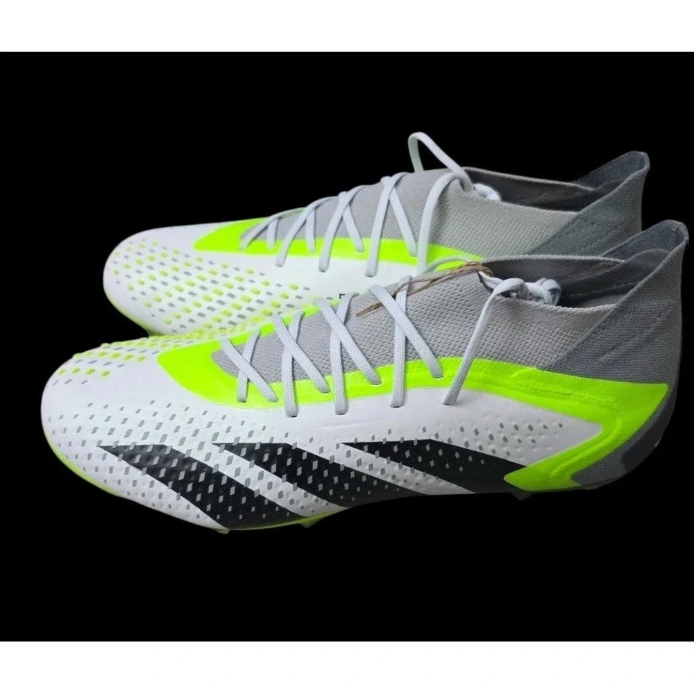 Adidas Predator Accuracy.1 FG White/Green Soccer Cleats Mens Size‎ 11 New GZ0035